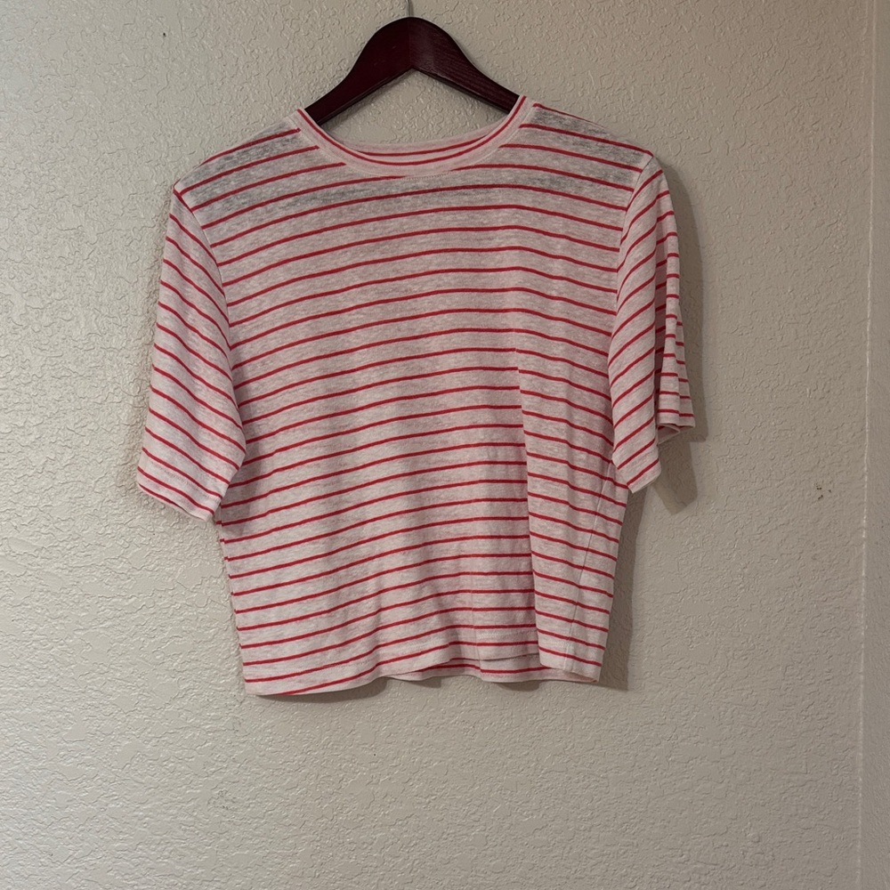 Universal Thread Red and White Striped Tee